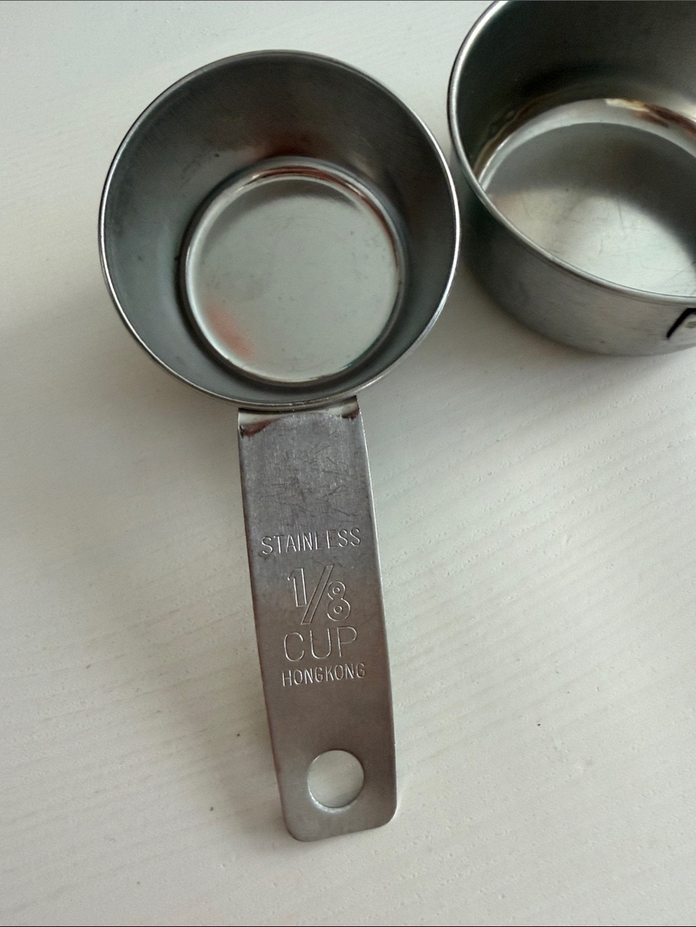 Stainless Steel Vintage Nesting Measuring Cups (3) Hong Kong - Picture 8 of 10